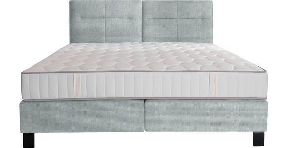 BOXSPRINGBETT 180/220 cm in Mintgrün - Schwarz/Mintgrün, KONVENTIONELL, Textil/Metall (180/220cm) - Esposa