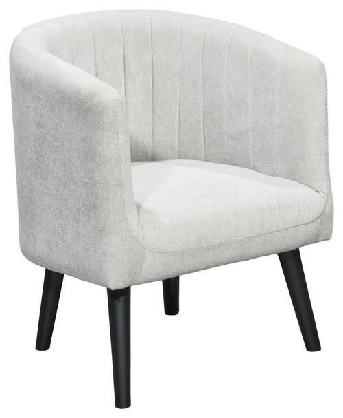 COCKTAILSESSEL - Hellgrau/Schwarz, Basics, Holz/Textil (61/82/58cm) - Livetastic