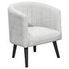 COCKTAILSESSEL Mikrovelours Hellgrau    - Hellgrau/Schwarz, Basics, Holz/Textil (61/82/58cm) - Livetastic