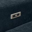 ECKSOFA Petrol Chenille  - Petrol/Schwarz, KONVENTIONELL, Textil/Metall (264/178cm) - Hom`in