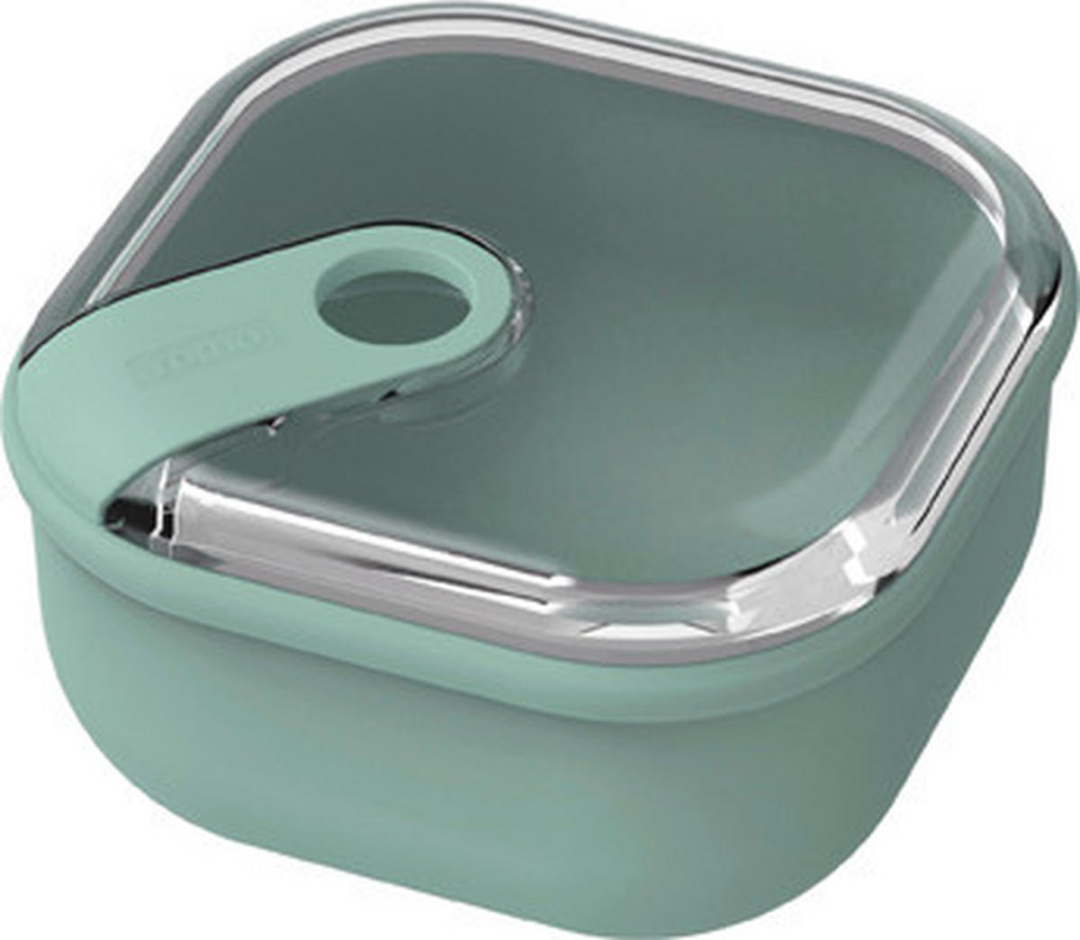 FRISCHHALTEDOSE Ela 0,425 L  - Transparent/Grün, Basics, Kunststoff (12/12/7,2cm) - Rotho