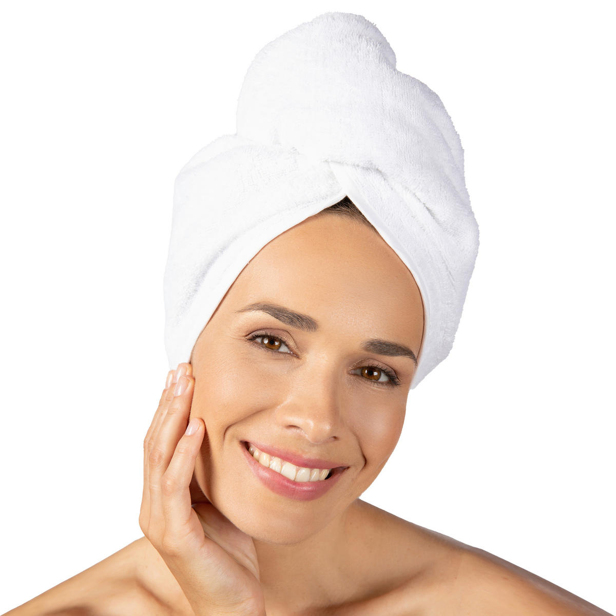 HAARTURBAN  - Weiß, Basics, Textil (27/67cm) - Moeve