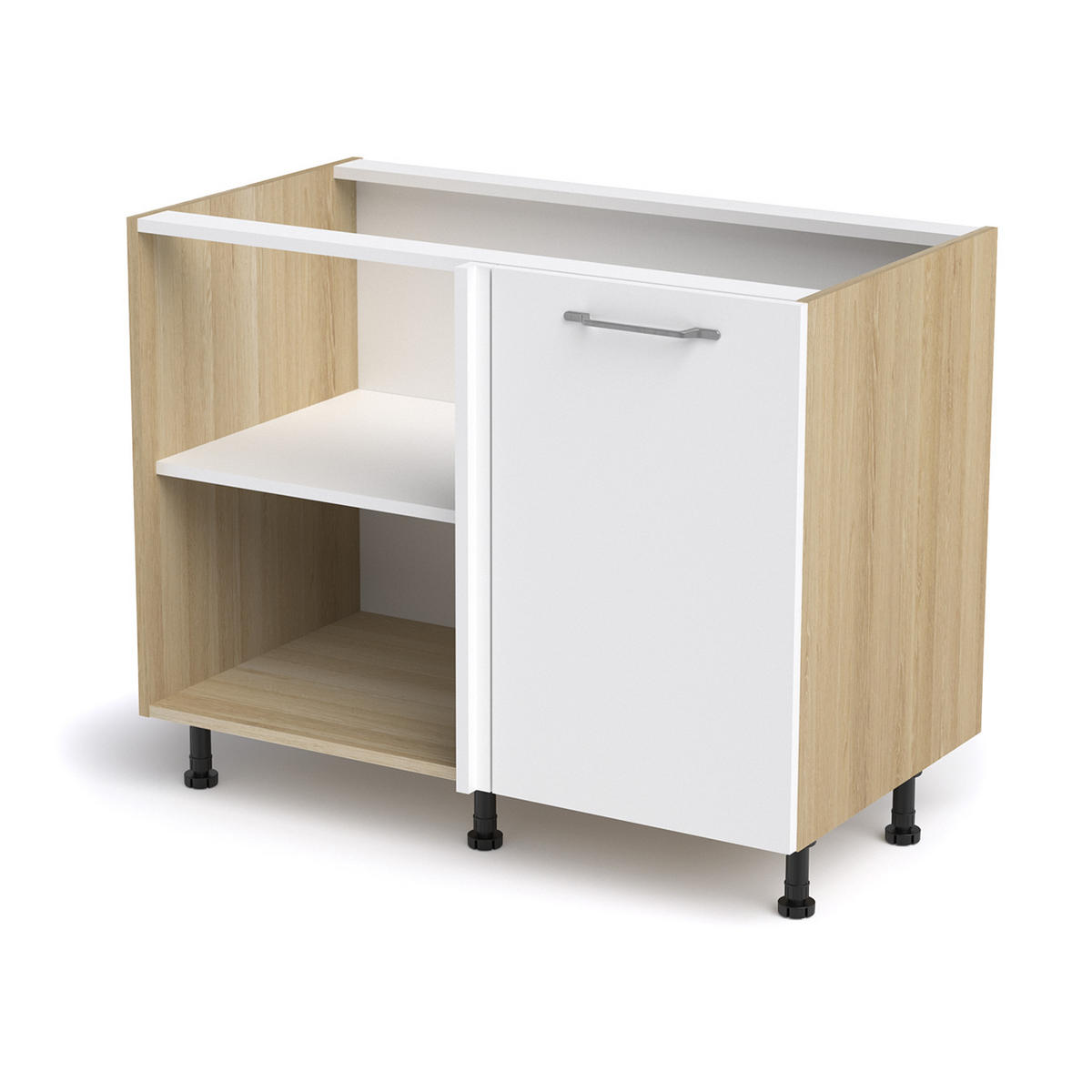 KOTNA SPODNJA OMARICA - barve jesena, Basics (105/87/56cm) - Stylife