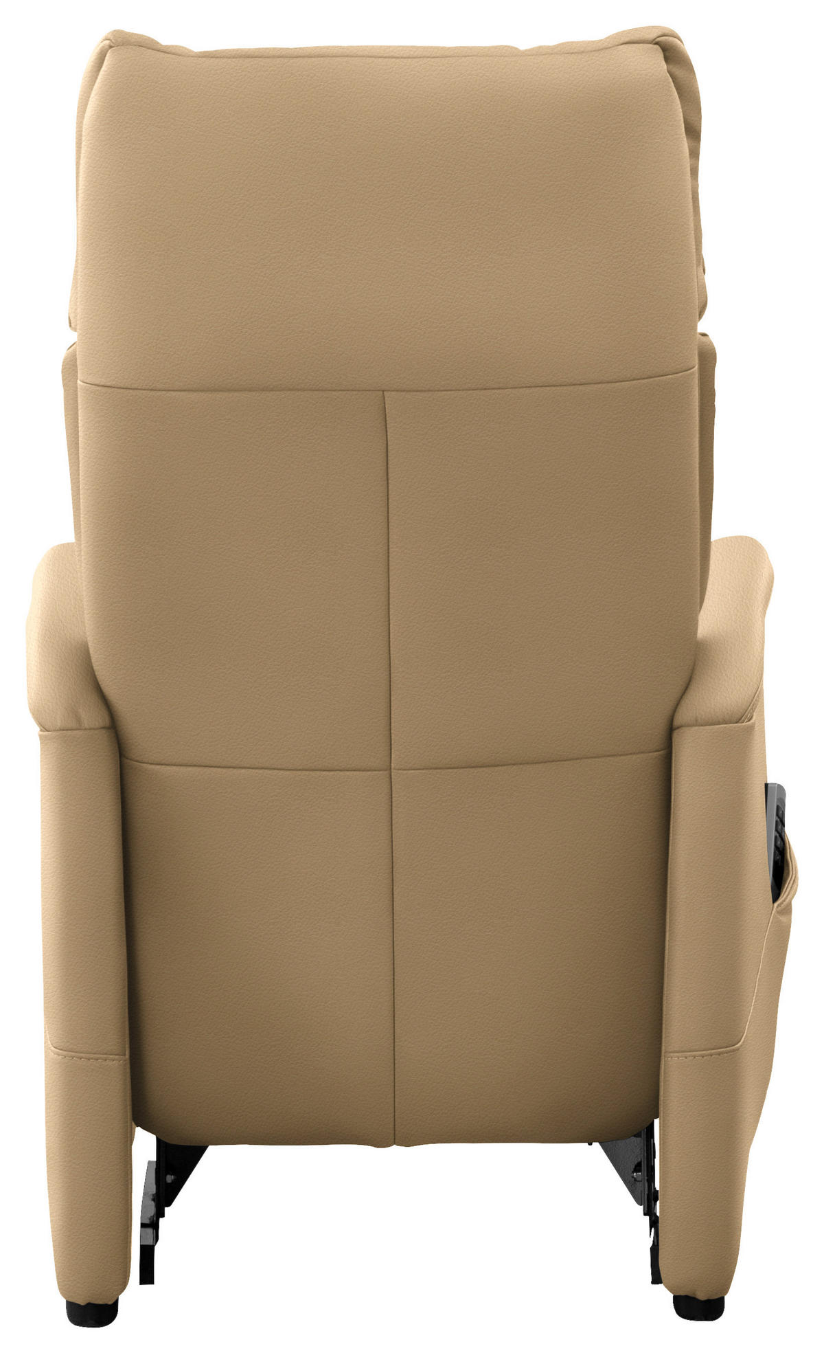 FERNSEHSESSEL in Beige  - Beige/Schwarz, KONVENTIONELL, Leder/Kunststoff (69/109/83cm) - Cantus