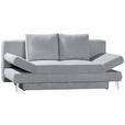 SCHLAFSOFA  in Cord Grau  - Chromfarben/Grau, Design, Textil/Metall (200/85/90cm) - Xora