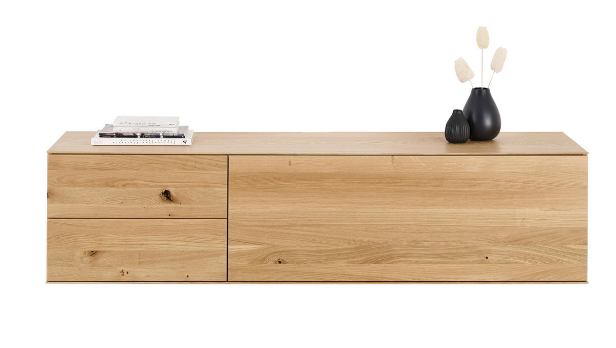 NÍZKA KOMODA, dub, farba duba, 181/44/50 cm - farba duba, Design, drevo/kompozitné drevo (181/44/50cm) - Dieter Knoll