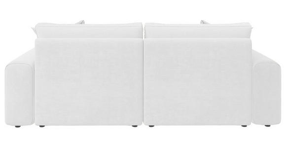 BIGSOFA  in Cord Perlmutt  - Perlmutt/Schwarz, MODERN, Kunststoff/Textil (234/93/190cm) - Carryhome