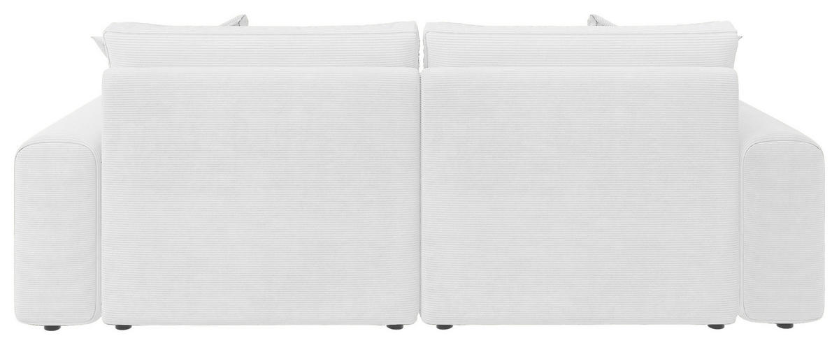 BIGSOFA Cord Perlmutt  - Perlmutt/Schwarz, Modern, Kunststoff/Textil (234/93/190cm) - Carryhome