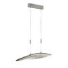 LED-HÄNGELEUCHTE 105/15,5/105-165 cm  - Nickelfarben, Design, Metall (105/15,5/105-165cm) - Fischer & Honsel