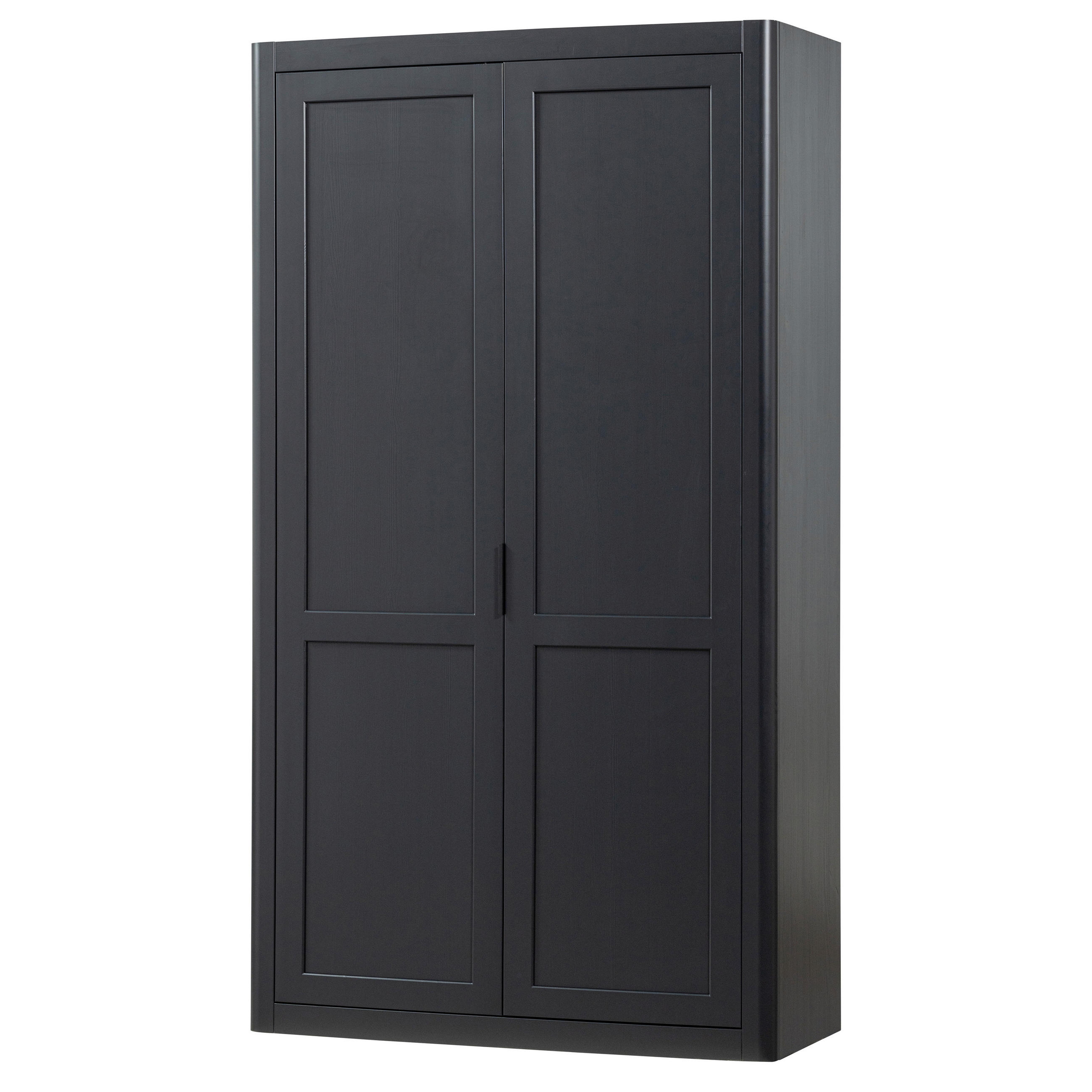 MEHRZWECKSCHRANK 120/217/48 cm  in Schwarz  - Schwarz, Design, Holz (120/217/48cm) - Livetastic