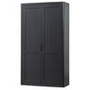 MEHRZWECKSCHRANK 120/217/48 cm  in Schwarz  - Schwarz, Design, Holz (120/217/48cm) - Livetastic