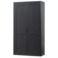 MEHRZWECKSCHRANK 120/217/48 cm  in Schwarz  - Schwarz, Design, Holz (120/217/48cm) - Livetastic