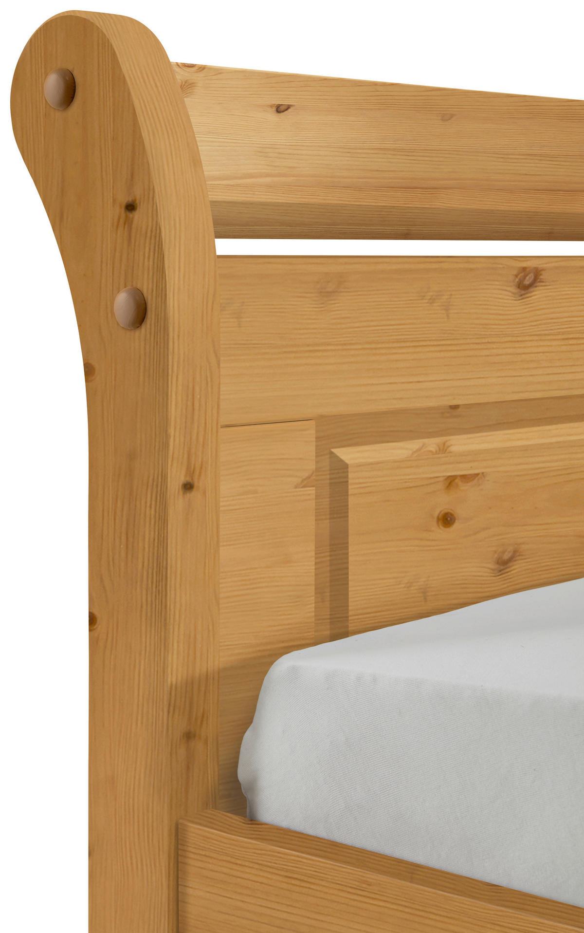 BETT 140/200 cm  in Laugenfarbig  - Laugenfarbig, ROMANTIK / LANDHAUS, Holz (140/200cm) - Boxxx