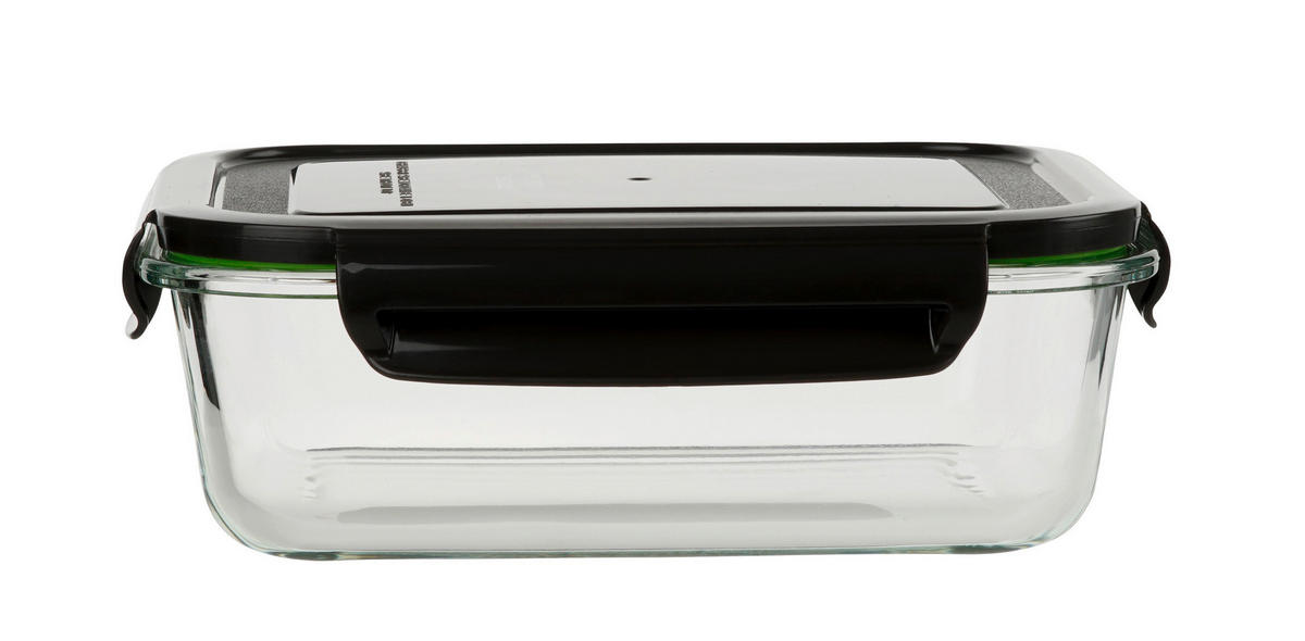 VORRATSDOSE  - Klar/Grau, Design, Glas/Kunststoff (1050ml) - Chefkoch+Fackelmann