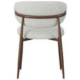 STUHL Webstoff Beige, Walnussfarben  - Beige/Nussbaumfarben, Design, Textil/Metall (53/79/58cm) - Novel