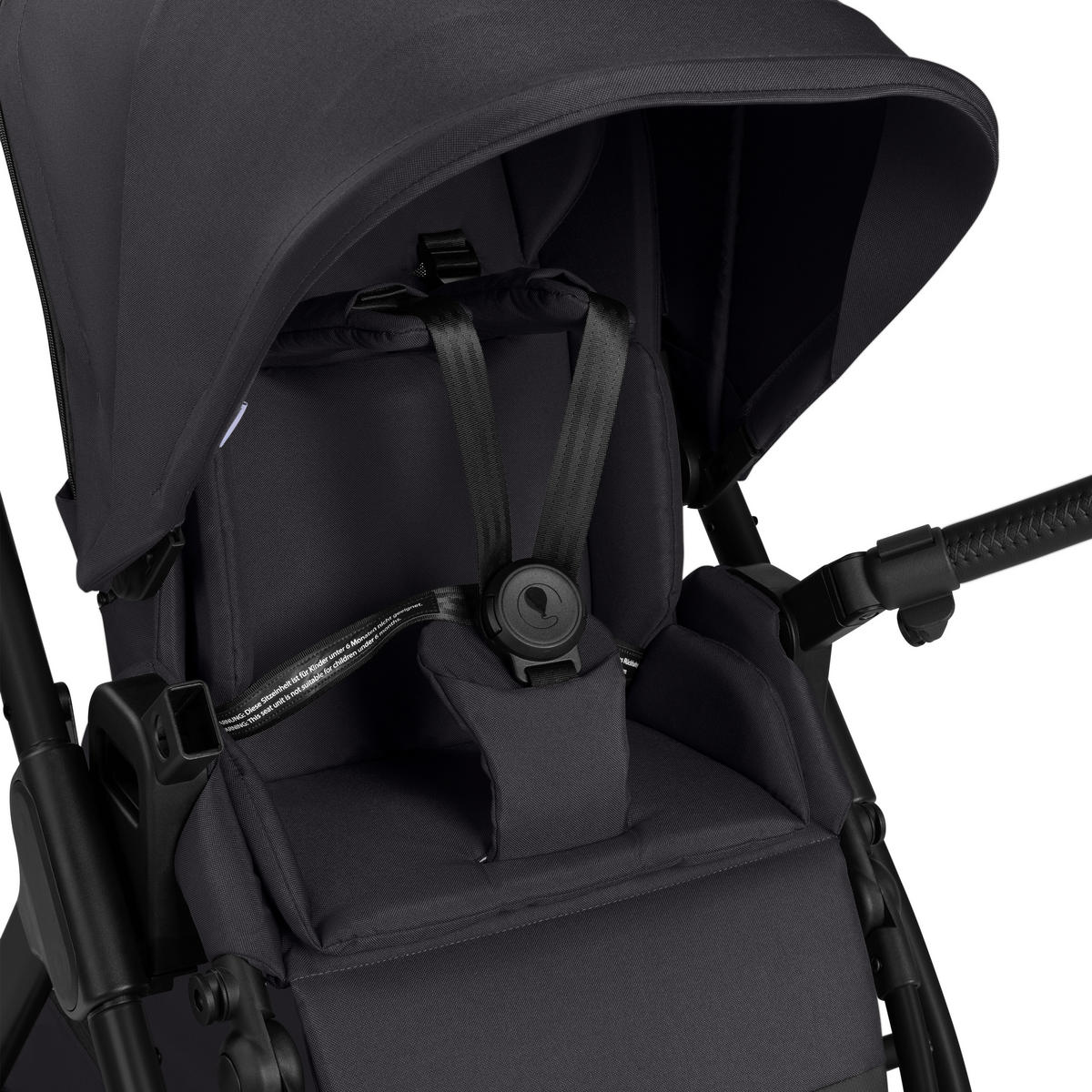 KINDERWAGEN Samba 2  - Schwarz, Basics, Textil/Metall (60/108/88cm) - ABC Design