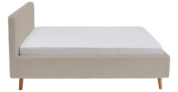 POLSTERBETT 180/200 cm  in Beige  - Eichefarben/Beige, Design, Holz/Textil (180/200cm) - Xora