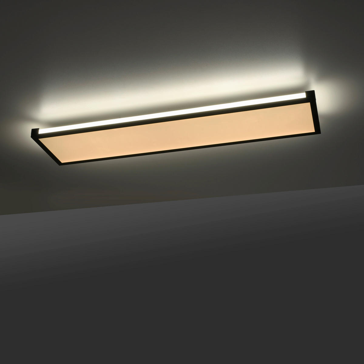 LED-PANEEL 100/25/7,1 cm  - Schwarz, Design, Kunststoff/Metall (100/25/7,1cm)