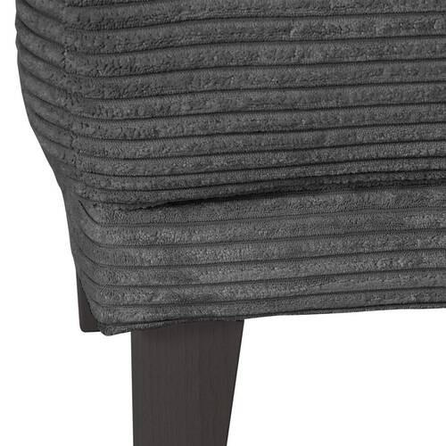 SITZBANK 190/83/70 cm Cord Anthrazit, Grau Holz  - Anthrazit/Schwarz, Design, Holz/Textil (190/83/70cm) - Landscape