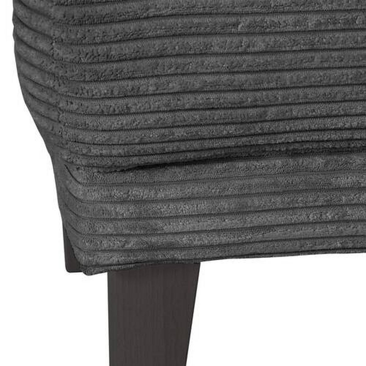 SITZBANK in Textil Anthrazit, Grau  - Anthrazit/Schwarz, Design, Holz/Textil (170/83/70cm) - Landscape