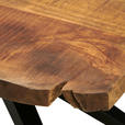 ESSTISCH in Holz, Metall 180/90/77 cm  - Schwarz/Naturfarben, ROMANTIK / LANDHAUS, Holz/Metall (180/90/77cm) - Landscape