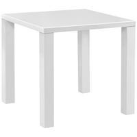 JEDÁLENSKÝ STÔL, biela, 80/80/76 cm - biela, Konventionell, kompozitné drevo (80/80/76cm) - Carryhome