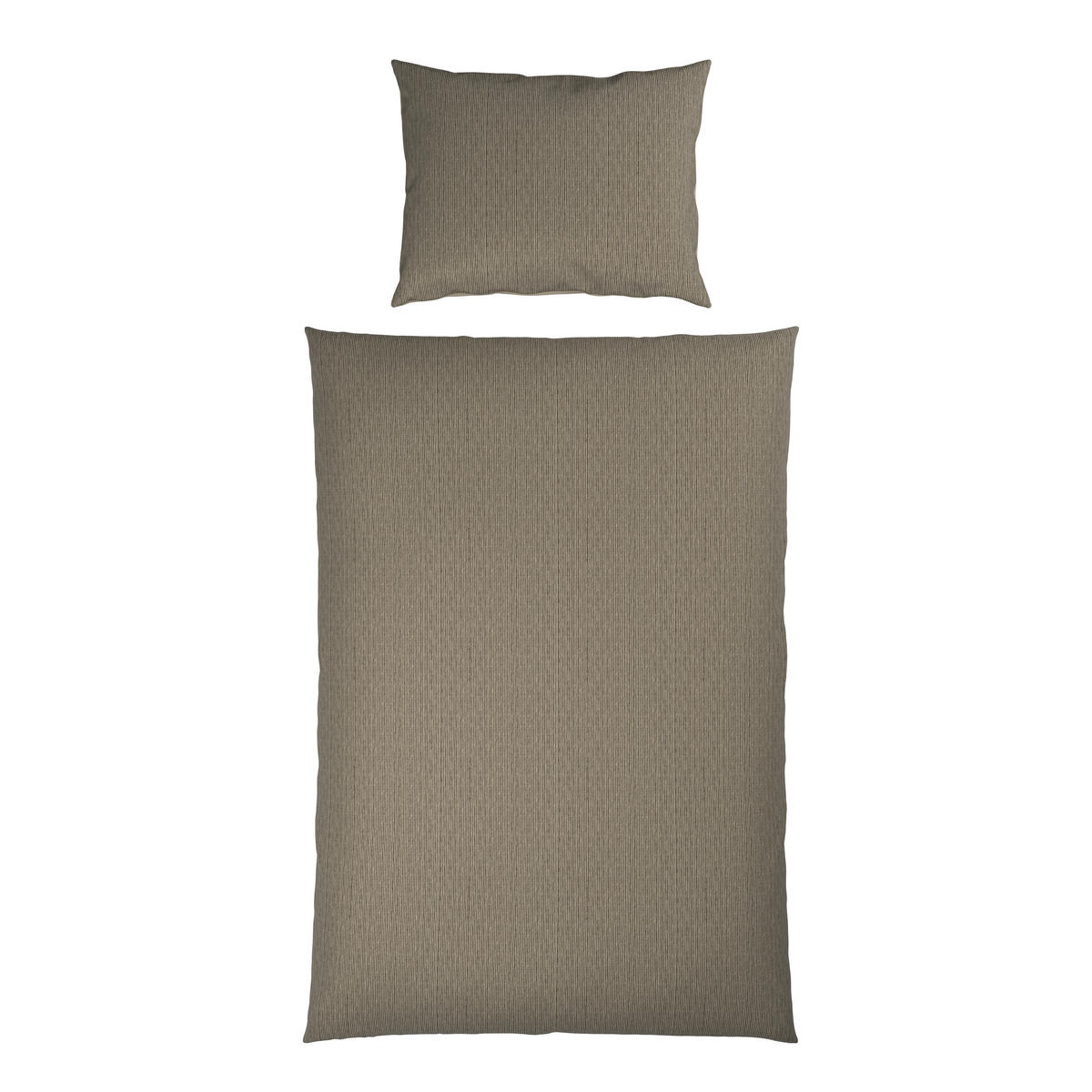 OBOJSTRANNÁ POSTEĽNÁ BIELIZEŇ, satén, sivohnedá, 140/200 cm - sivohnedá, textil (140/200cm) - Bio:Vio