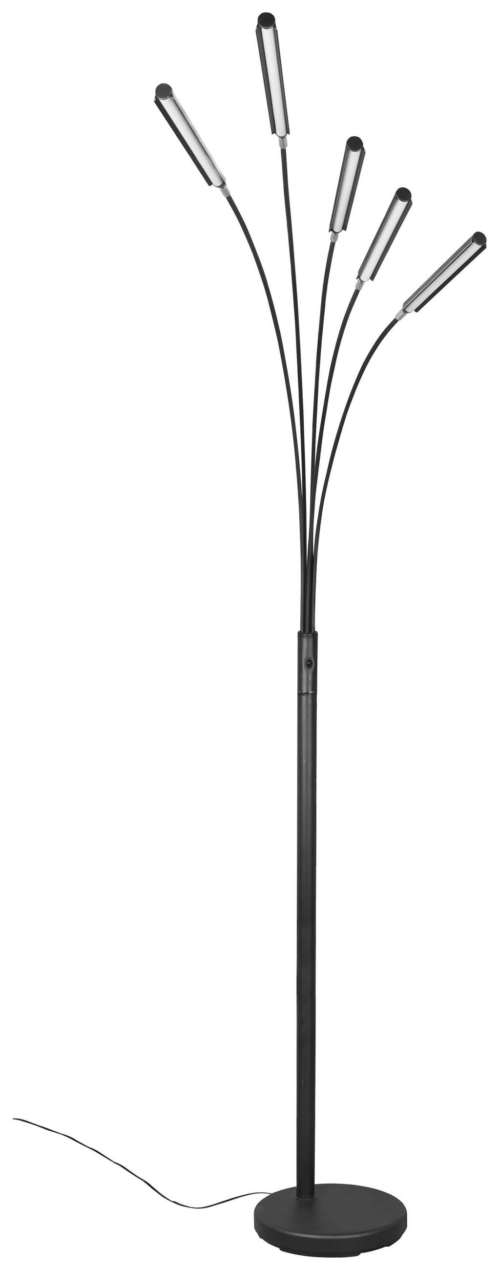 BOGENLEUCHTE - Schwarz, Basics, Metall (196cm)