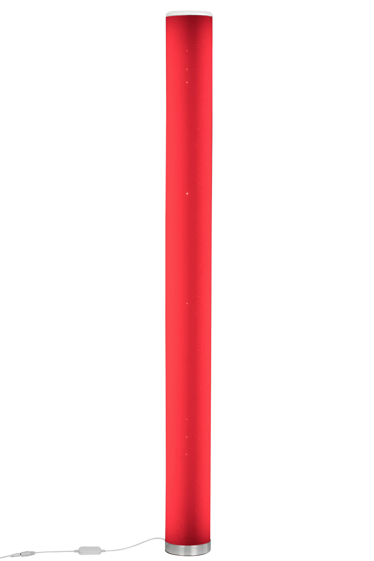 LED ÁLLÓLÁMPA - króm/fehér, Trend, műanyag (13/150cm) - Novel