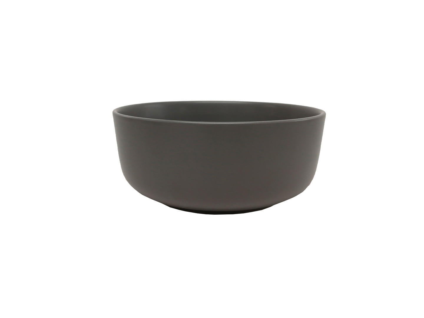 MÜSLISCHALE Salerno  - Grau, Trend, Keramik (16,5/7cm) - Novel