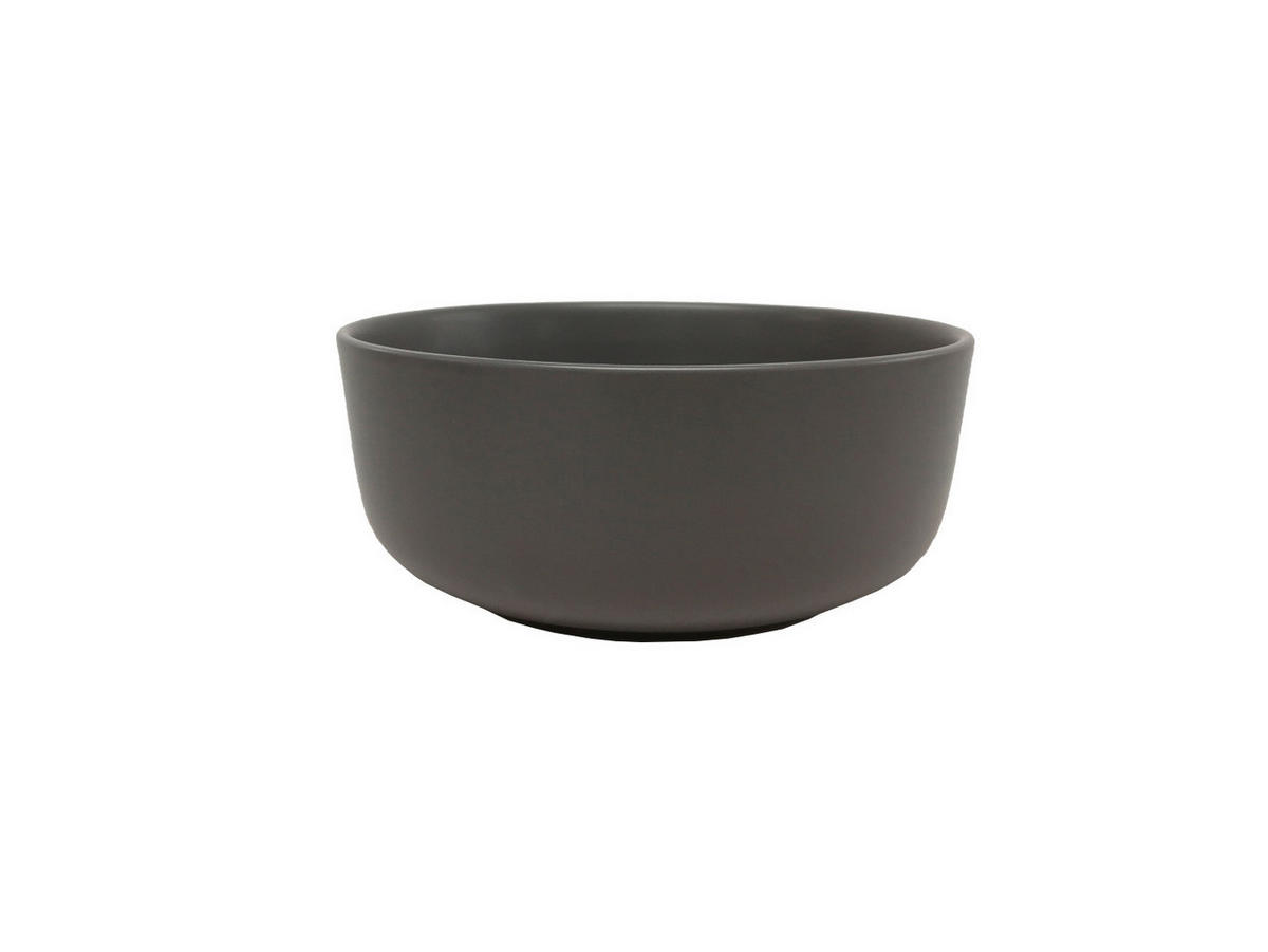 MÜSLISCHALE Salerno  - Grau, Trend, Keramik (16,5/7cm) - Novel