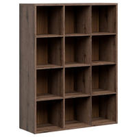 REGAL boje hrasta  drvni materijal  - boje hrasta/crna, Design, drvni materijal/plastika (114/146,5/38,5cm)