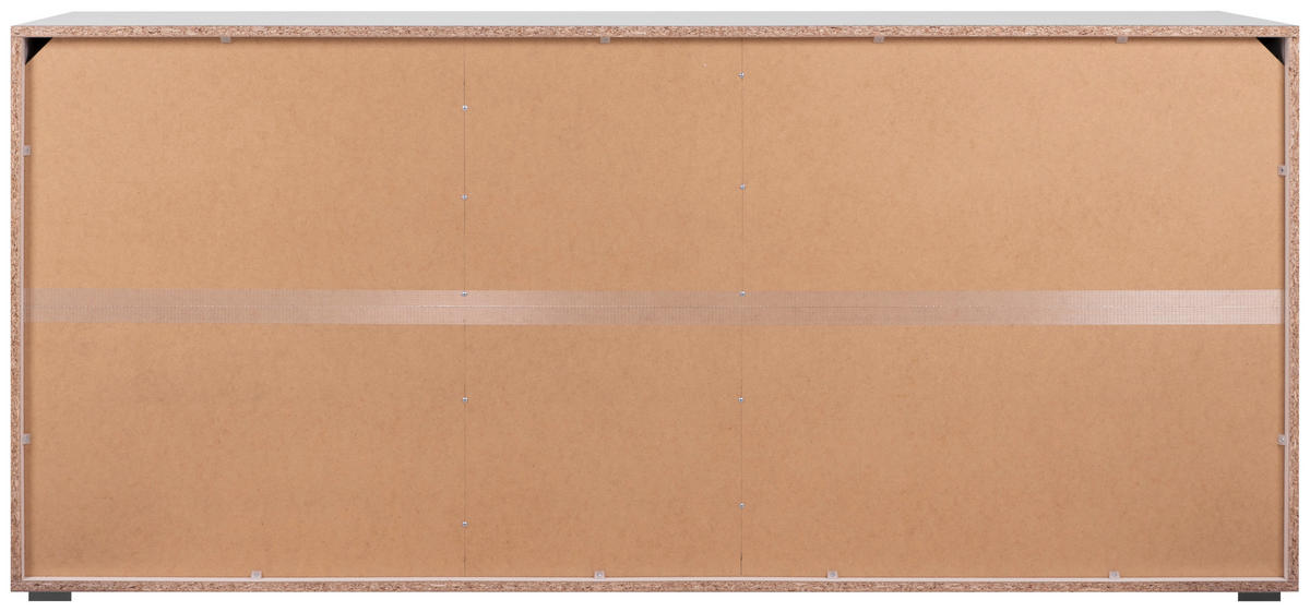 SIDEBOARD 178/80/40 cm  - vit/svart, Design, trämaterial/plast (178/80/40cm) - Carryhome