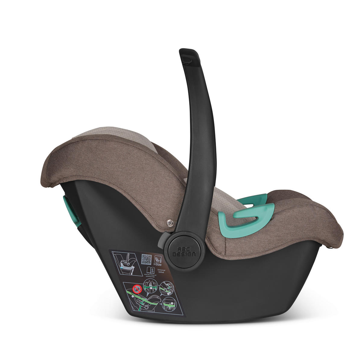 BABYSCHALE Tulip i-Size Nature   - Beige/Graubraun, Basics, Textil (64/44/59cm) - ABC Design