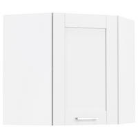 ECKOBERSCHRANK 57/60/57 cm  - Silberfarben/Weiß, Trend, Holzwerkstoff/Kunststoff (57/60/57cm) - MID.YOU