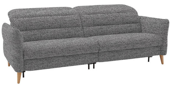2-SITZER-SOFA in Webstoff Grau - Eiche Bianco/Grau, Design, Holz/Textil (234-262/85-106/98-112cm) - Dieter Knoll