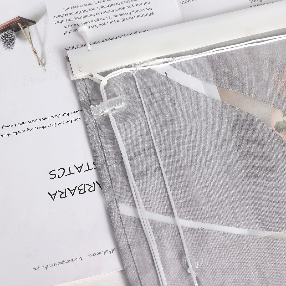 FALTROLLO  transparent  120/140 cm    - Grau, Basics, Textil (120/140cm) - Joyswahl
