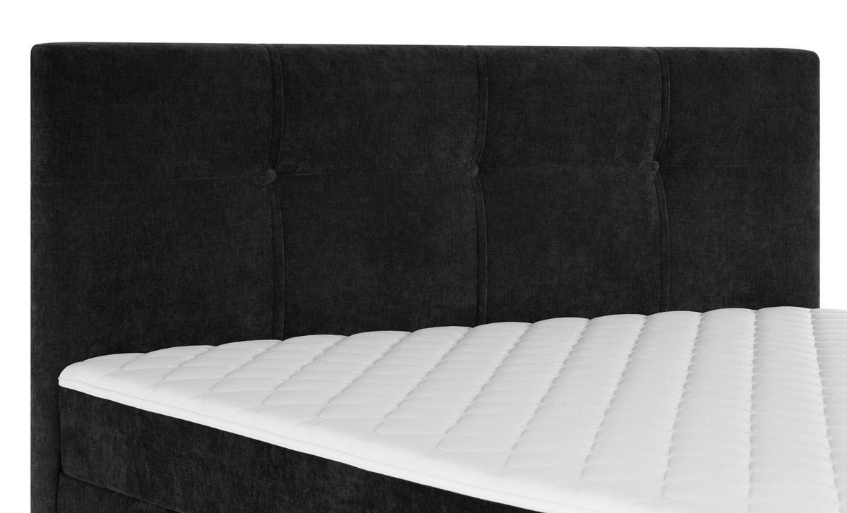 BOXBETT 180/200 cm  in Schwarz  - Schwarz, KONVENTIONELL, Holz/Textil (180/200cm) - Welnova