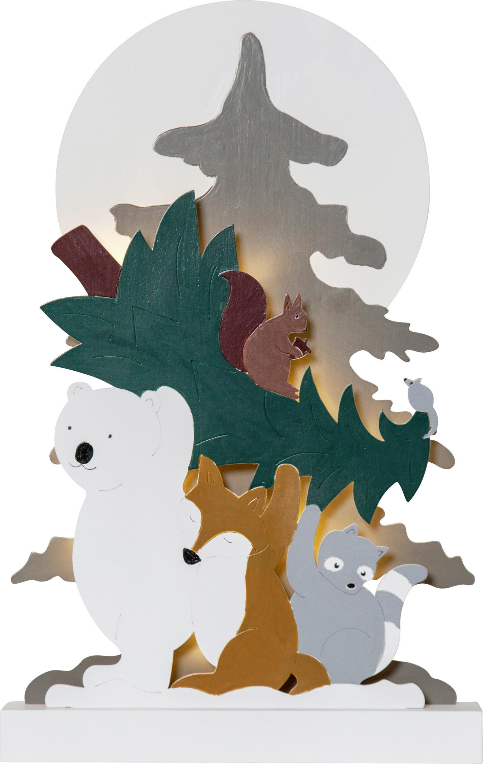 DEKOBAUM - Multicolor, Basics, Holz (28/6/45cm) - Eglo