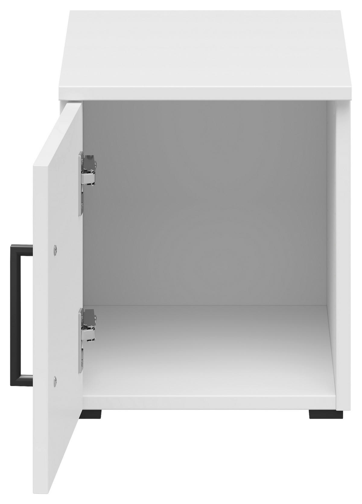 AUFSATZSCHRANK 30/35/40 cm  in  - Schwarz/Weiß, MODERN, Holzwerkstoff/Kunststoff (30/35/40cm) - Carryhome