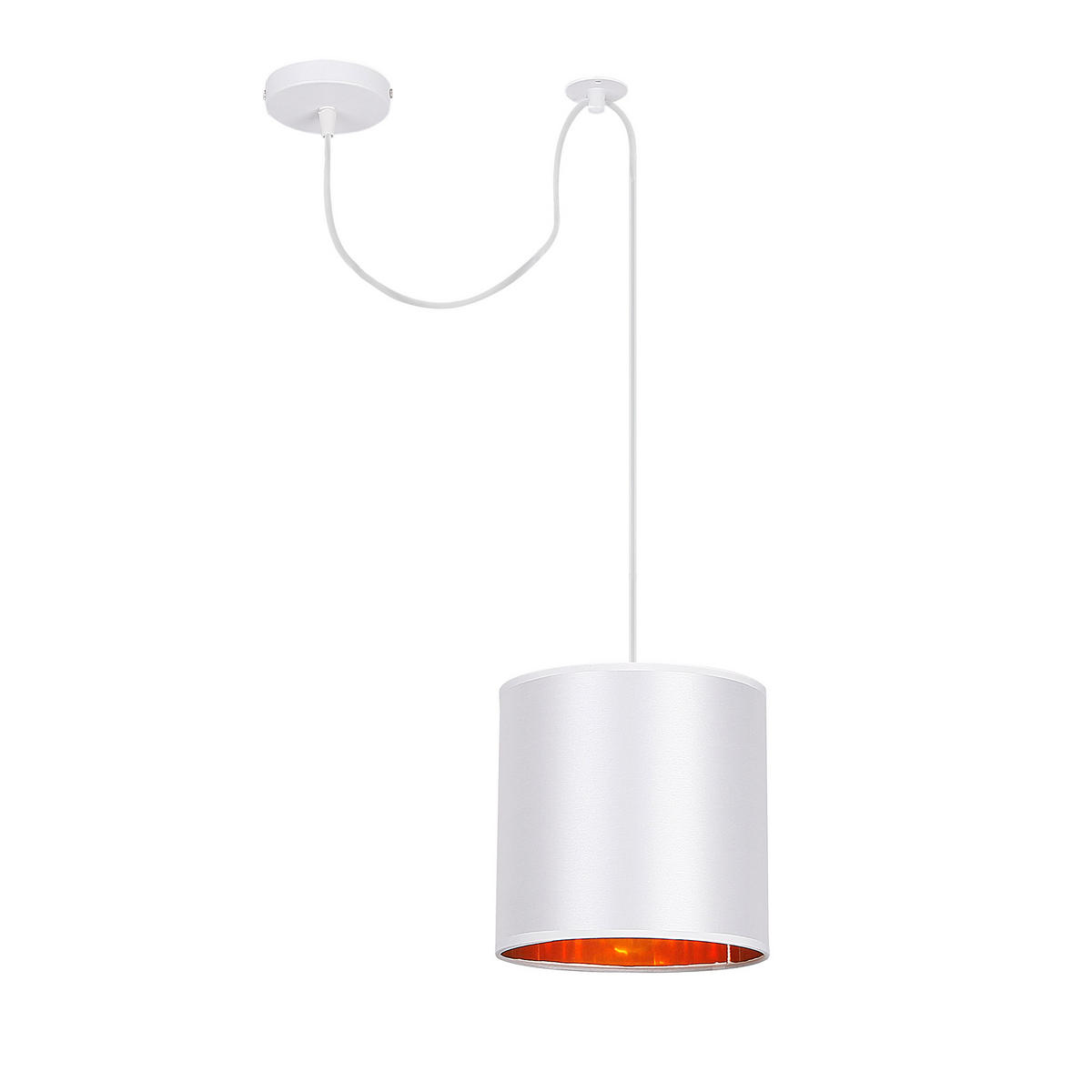 PENDELLEUCHTE Atlanta 50/20/150 cm   - Weiß, KONVENTIONELL, Kunststoff/Metall (50/20/150cm)