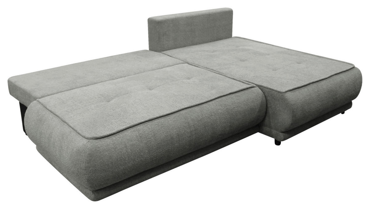 ECKSOFA  PAROS Grau Bouclé  - Schwarz/Grau, Design, Kunststoff/Textil (277/179cm) - MID.YOU