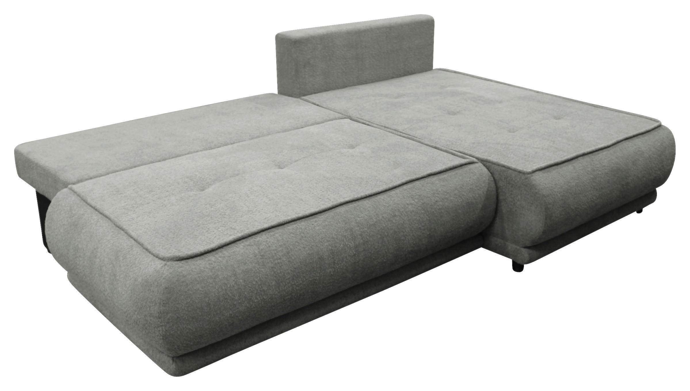 Thumbnail - Mid.you Ecksofa Paros, Grau, Textil, 3-Sitzer, Füllung: Schaumstoff, L-Form, 277x179 cm, Made in EU, Bettkasten erhältli...