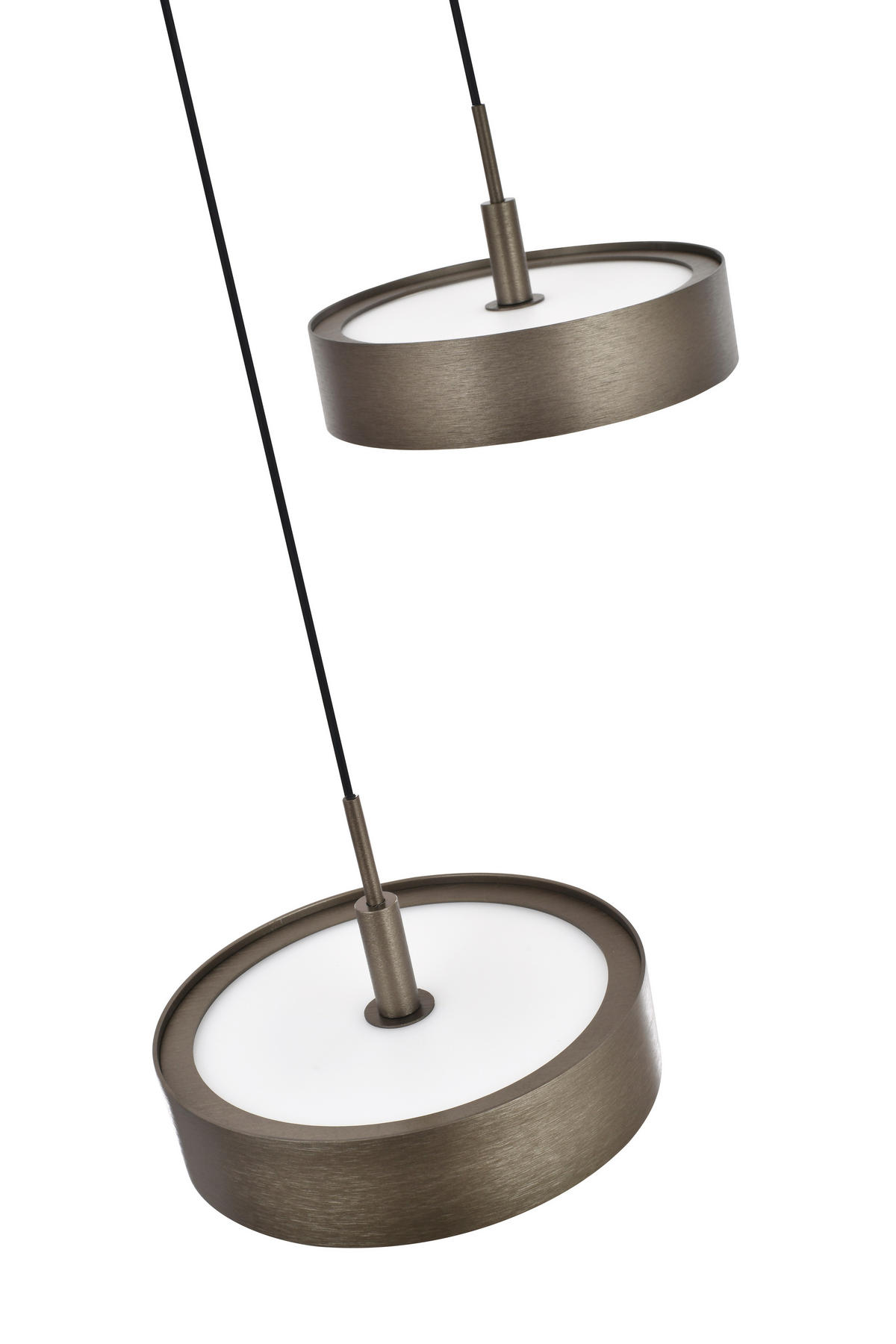 LED-HÄNGELEUCHTE Valensole 42,5/150/42,5 cm  - Bronzefarben, Design, Metall (42,5/150/42,5cm)