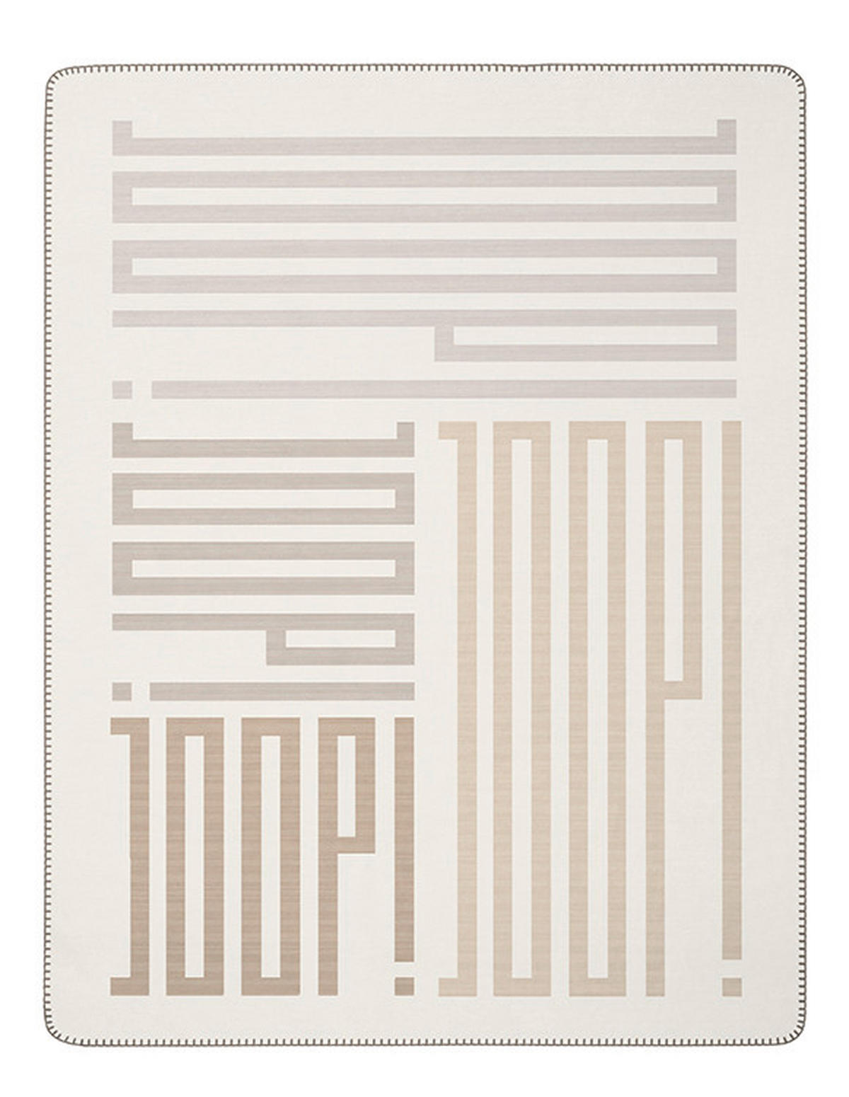 PLÉD 150/200 cm  - világosszürke/szürkésbézs, Basics, textil (150/200cm) - Joop!