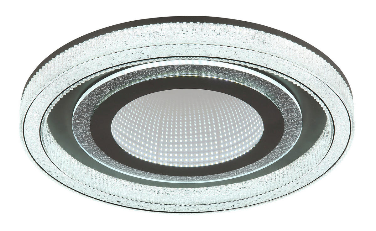 LED-DECKENLEUCHTE  48/7 cm    - Klar/Weiss, Basics, Kunststoff/Metall (48/7cm) - Globo