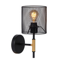 WANDSTRAHLER BASKETT 15/20/32 cm  - Schwarz, Basics, Metall (15/20/32cm) - Lucide