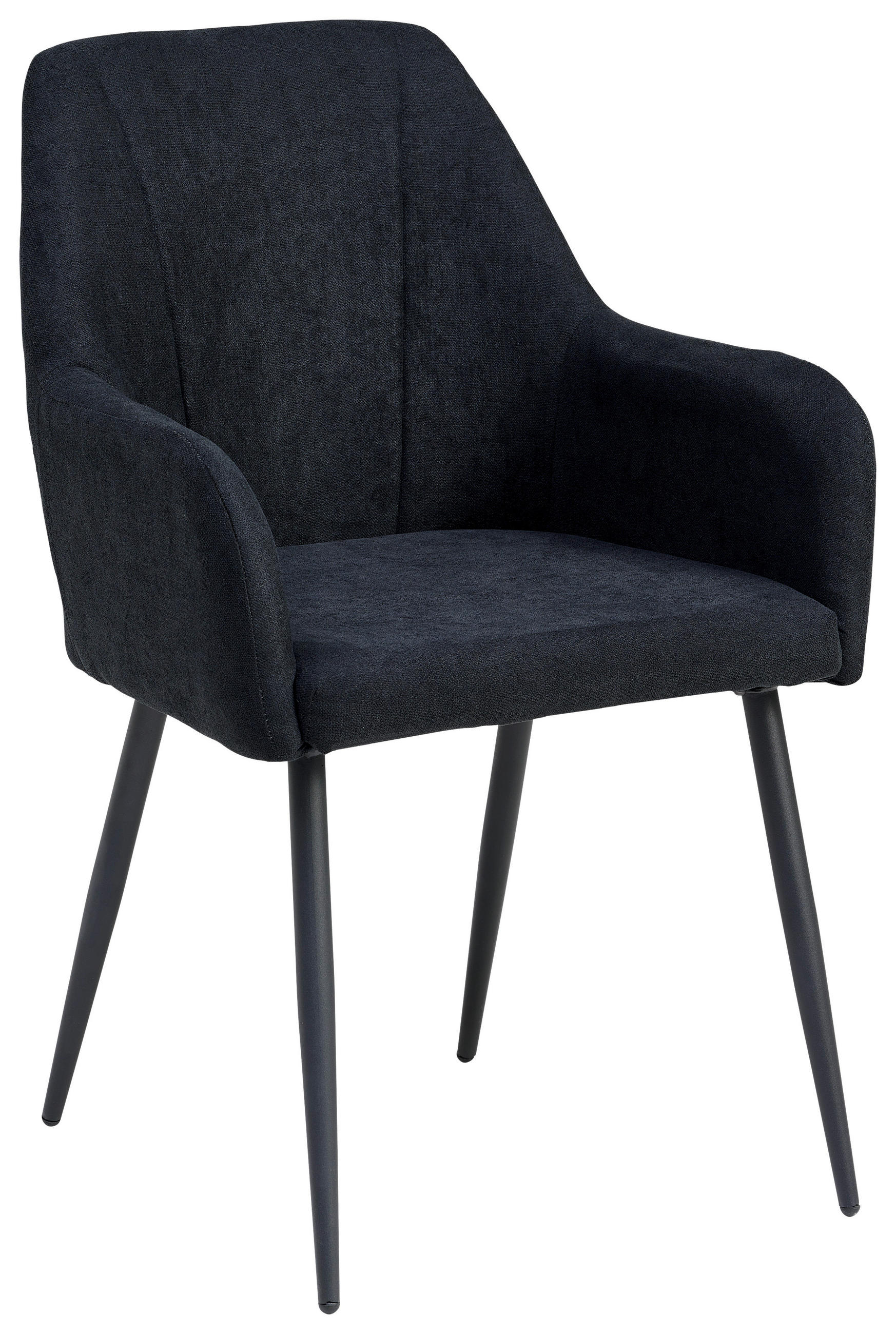 Scaun Cu Brațe din metal, textil, negru