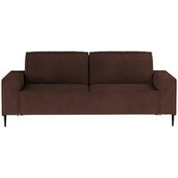 SCHLAFSOFA in Webstoff Dunkelbraun  - Dunkelbraun/Schwarz, Design, Textil/Metall (240/89/103cm) - Ti'me