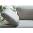 ECKSOFA Greige Echtleder  - Greige/Anthrazit, Design, Leder/Metall (290/230cm) - Ambiente